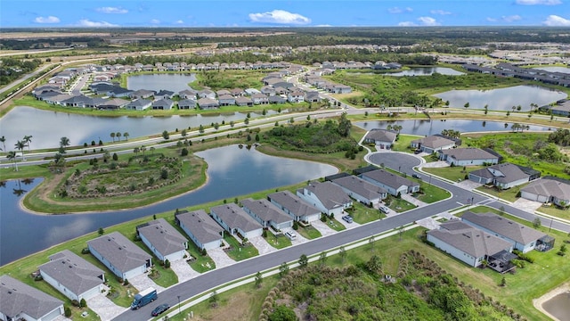 10418 Spring Tide Way, Parrish, FL 34219 - aerial overview of property's location featuring nearby suburban area and a nearby body of water