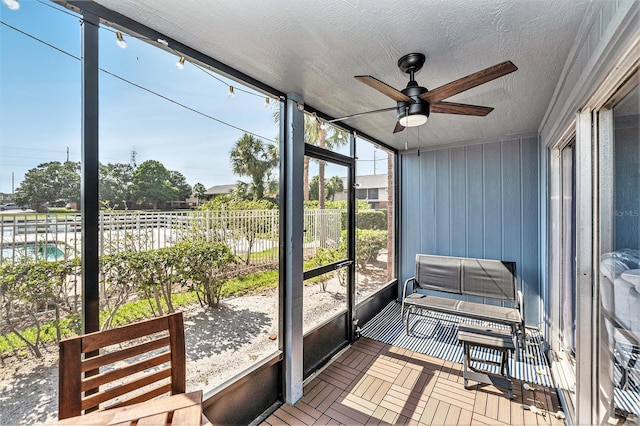 200 Country Club Dr Unit 403, Largo, FL 33771 - sunroom / solarium with a ceiling fan