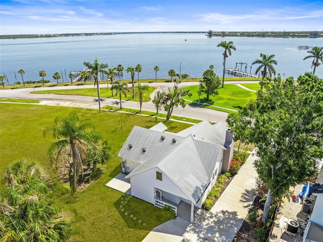 308 Chauncey Ave, Bradenton, FL 34208 - birds eye view of property featuring a water view