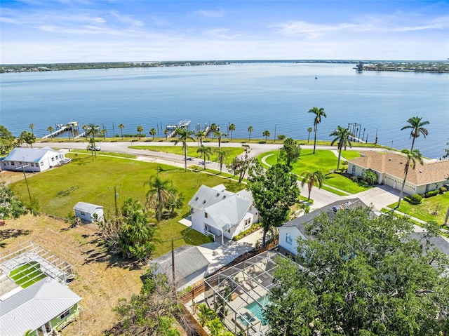 308 Chauncey Ave, Bradenton, FL 34208 - drone / aerial view with a water view