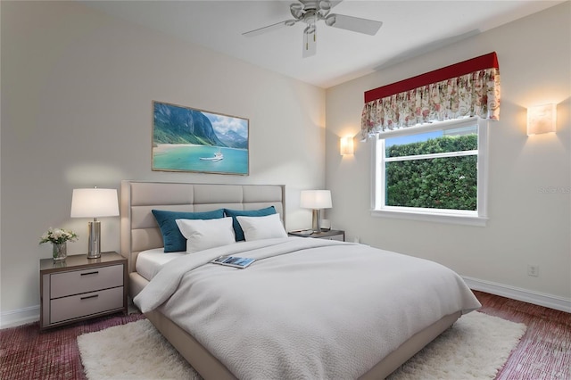 19815 Sea Rider Way, Lutz, FL 33559 - bedroom with baseboards and a ceiling fan