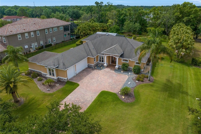 19815 Sea Rider Way, Lutz, FL 33559 - view from above of property with a heavily wooded area