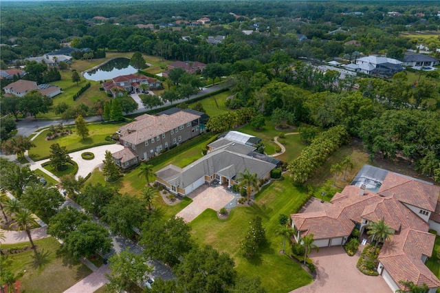 19815 Sea Rider Way, Lutz, FL 33559 - aerial view of property's location with a large body of water and nearby suburban area
