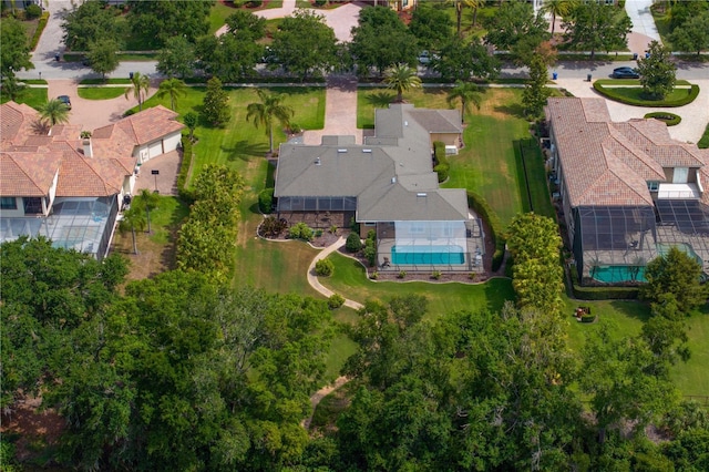 19815 Sea Rider Way, Lutz, FL 33559 - aerial overview of property's location featuring a pool and nearby suburban area