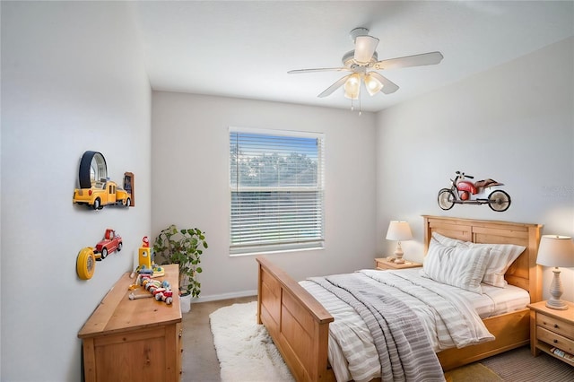5804 Butterfield St, Riverview, FL 33578 - bedroom featuring light colored carpet, baseboards, and a ceiling fan