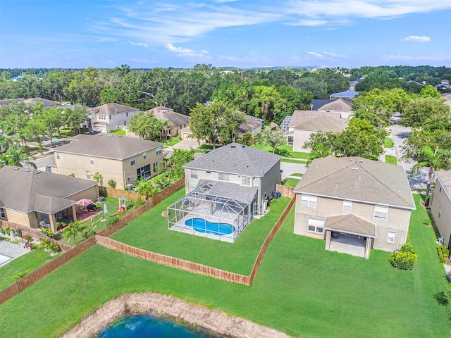 5804 Butterfield St, Riverview, FL 33578 - aerial view of residential area with a pool