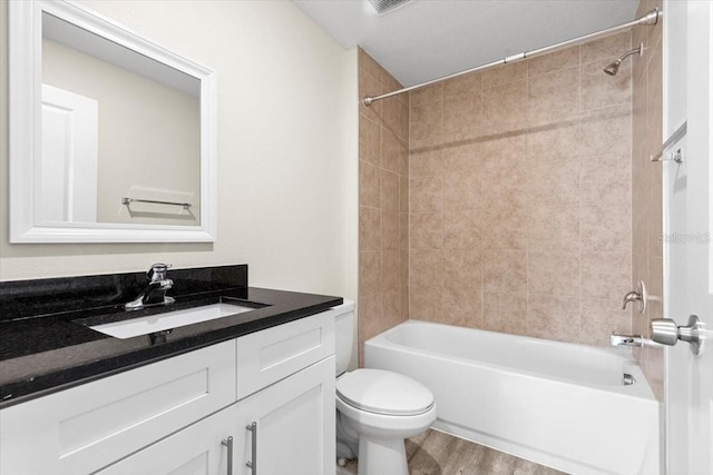 2906 E Columbus Dr, Tampa, FL 33605 - bathroom with shower / bath combination, vanity, and toilet
