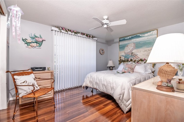 12303 Fieldstone Ln, Hudson, FL 34667 - bedroom featuring wood finished floors and a ceiling fan