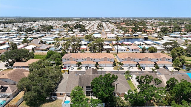 drone / aerial view with a residential view