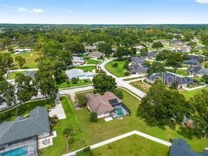 aerial view of residential area