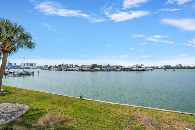 868 Bayway Blvd Unit 206, Clearwater Beach, FL 33767 - water view featuring nearby urban area