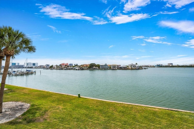 868 Bayway Blvd Unit 206, Clearwater Beach, FL 33767 - water view featuring nearby urban area