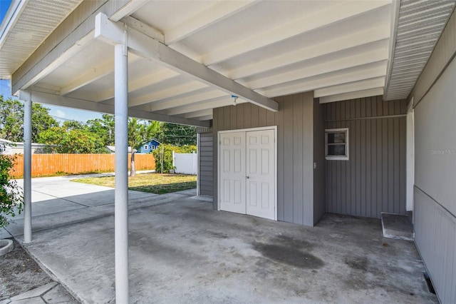 3535 16th St N, Saint Petersburg, FL 33704 - view of patio / terrace with a carport