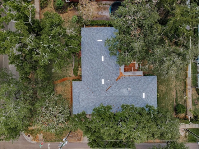 view from above of property