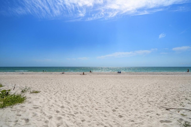 property view of water with a view of the beach