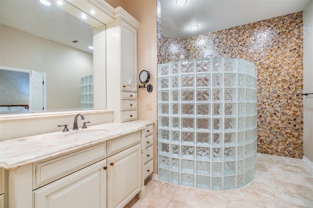 2769 St Andrews Blvd, Tarpon Springs, FL 34688 - full bathroom featuring walk in shower and vanity