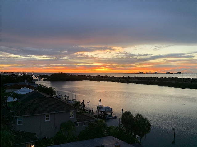 5701 Mariner St Unit 701, Tampa, FL 33609 - water view with a dock