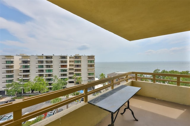 5701 Mariner St Unit 701, Tampa, FL 33609 - balcony featuring a water view