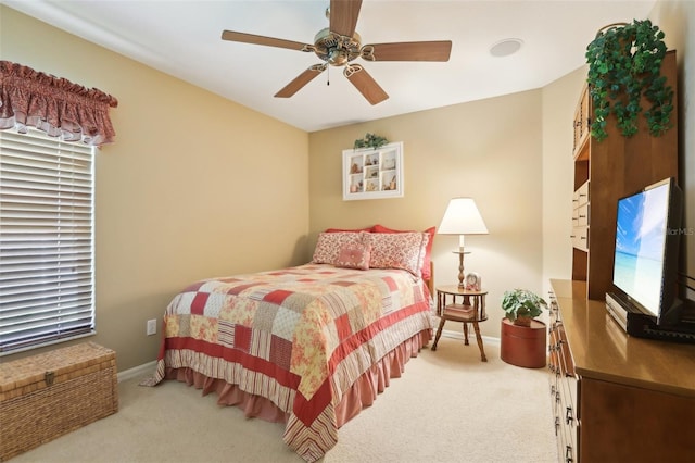 13813 Sigler St, Riverview, FL 33579 - bedroom with baseboards, a ceiling fan, and carpet