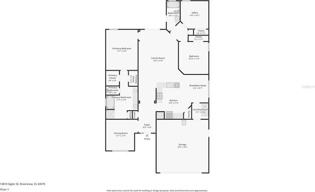 13813 Sigler St, Riverview, FL 33579 - floor plan