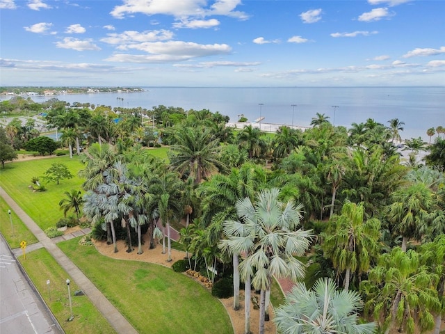 view of property location with a large body of water