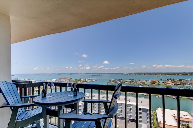 400 Island Way Unit 1709, Clearwater Beach, FL 33767 - balcony featuring a water view
