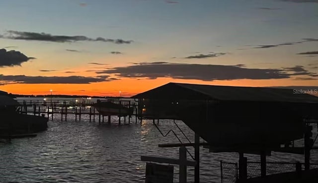 5193 Boyle Ter, Port Charlotte, FL 33981 - view of dock featuring a water view