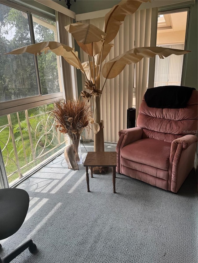 view of sunroom / solarium