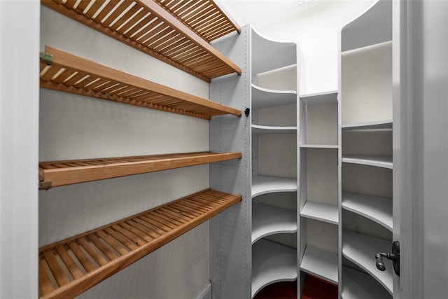view of storage area