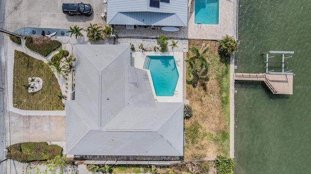 7092 S Shore Dr S, Saint Petersburg, FL 33707 - drone / aerial view of a pool area