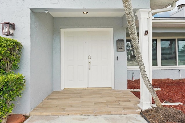 6010 Bayou Grande Blvd NE, Saint Petersburg, FL 33703 - property entrance featuring stucco siding
