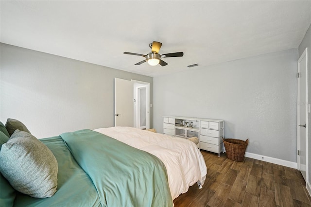 6010 Bayou Grande Blvd NE, Saint Petersburg, FL 33703 - bedroom featuring wood finished floors and ceiling fan