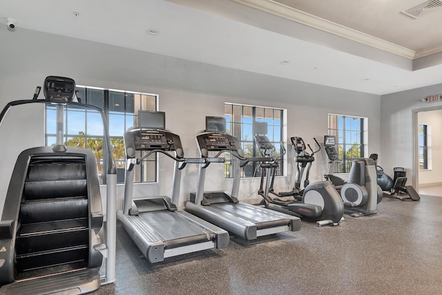 915 Tidewater Shores Loop, Bradenton, FL 34208 - gym featuring ornamental molding and baseboards