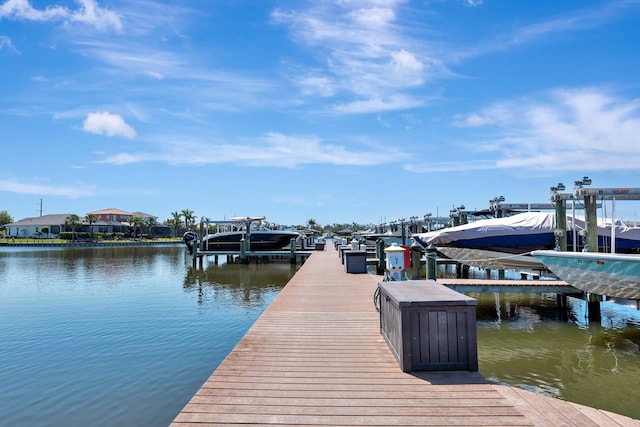 915 Tidewater Shores Loop, Bradenton, FL 34208 - dock area featuring boat lift and a water view