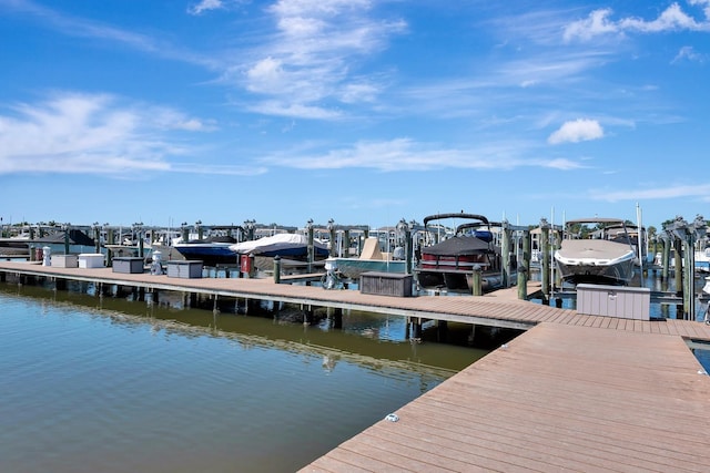 915 Tidewater Shores Loop, Bradenton, FL 34208 - dock with boat lift and a water view