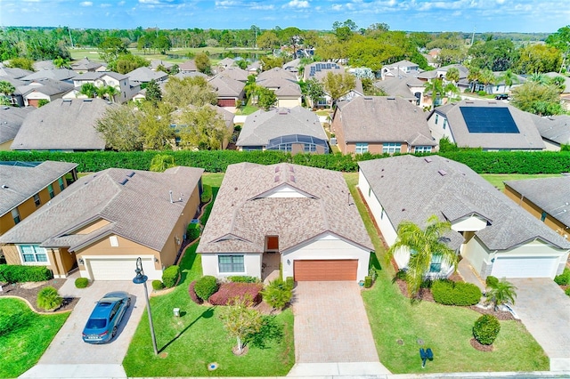 aerial perspective of suburban area