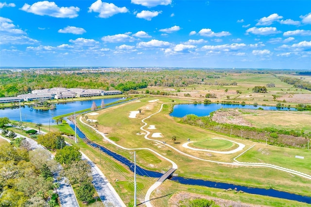 drone / aerial view of a large body of water