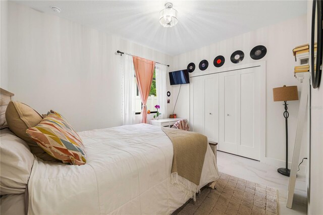 4108 N Thatcher, Tampa, FL 33614 - bedroom featuring marble finish flooring