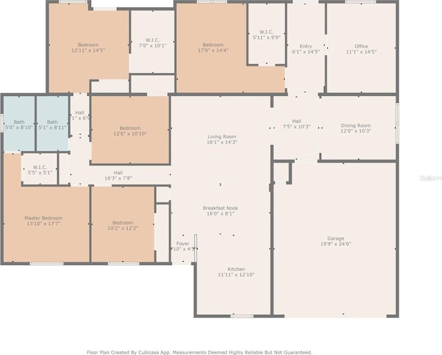 916 Shangri La Dr, Seffner, FL 33584 - home floor plan