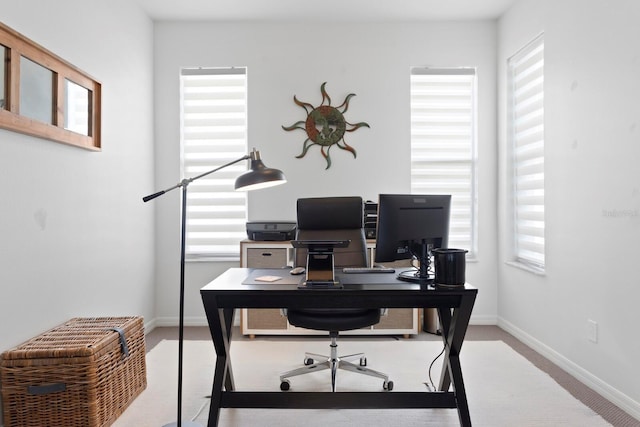 office with baseboards