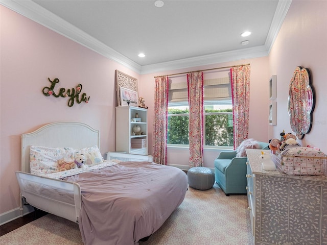 1104 Isobel Reserve Ln, Tampa, FL 33613 - bedroom with crown molding and recessed lighting