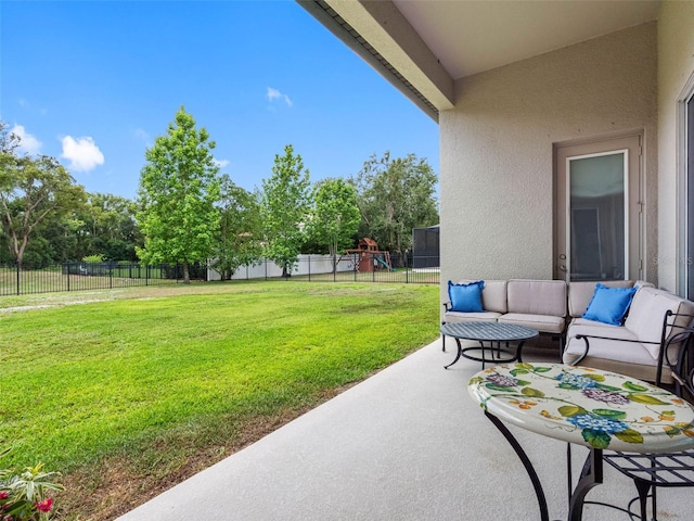 1104 Isobel Reserve Ln, Tampa, FL 33613 - view of patio with a playground