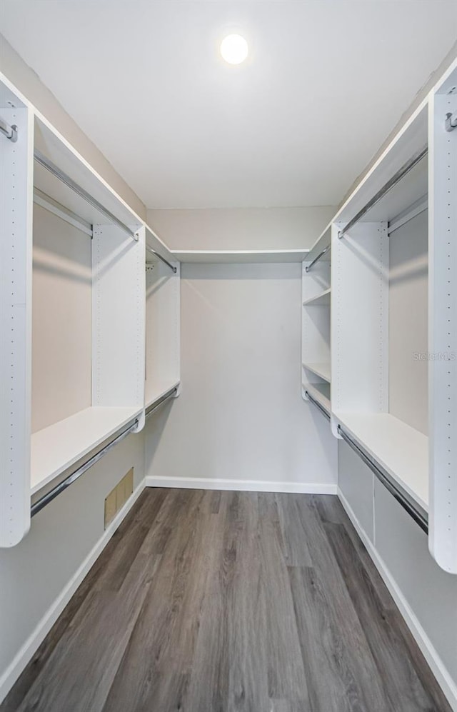 7763 Jenner Ave, New Port Richey, FL 34655 - walk in closet featuring wood finished floors