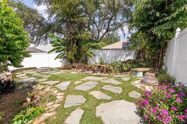 2008 Berry Lake Dr, Brandon, FL 33510 - view of yard with a fenced backyard
