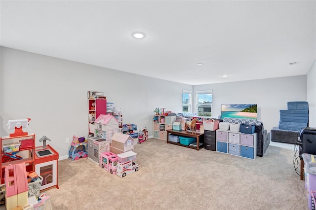 12710 Hysmith Loop, Parrish, FL 34219 - game room featuring carpet flooring and recessed lighting