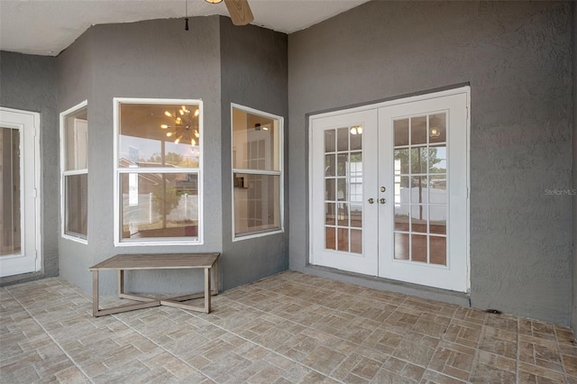 view of patio with french doors