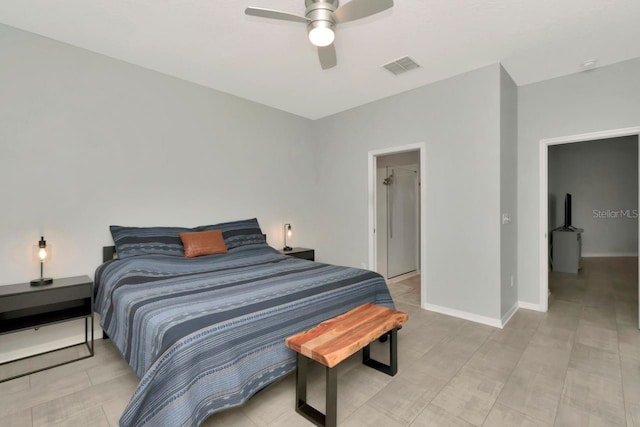 2823 Banyan Hill Ln, Land O Lakes, FL 34639 - bedroom with a ceiling fan and baseboards
