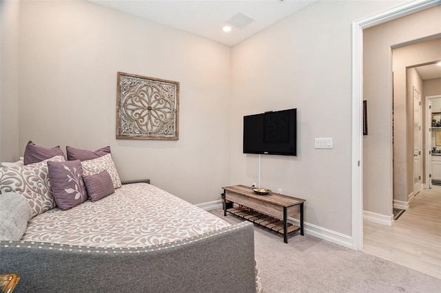4329 Barletta Ct, Wesley Chapel, FL 33543 - bedroom with baseboards, light carpet, and recessed lighting