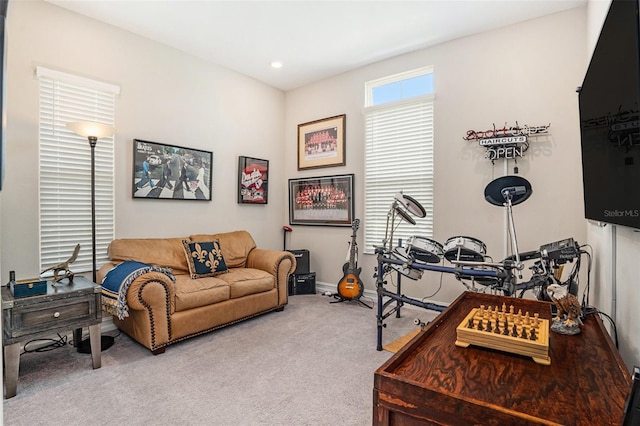 4329 Barletta Ct, Wesley Chapel, FL 33543 - carpeted home office featuring baseboards and recessed lighting