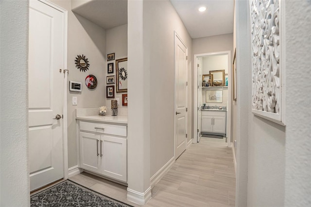 4329 Barletta Ct, Wesley Chapel, FL 33543 - corridor with baseboards and recessed lighting